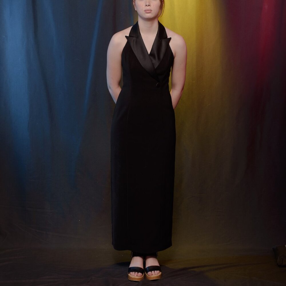 Beautiful Black Evening Gown/#104 - Picture 4 of 8